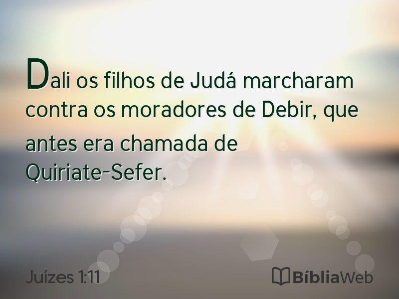 Juízes 1:11 em imagem para compartilhar
