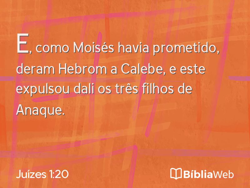 Juízes 1:20 em imagem para compartilhar