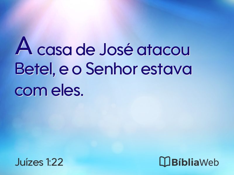 Juízes 1:22 em imagem para compartilhar