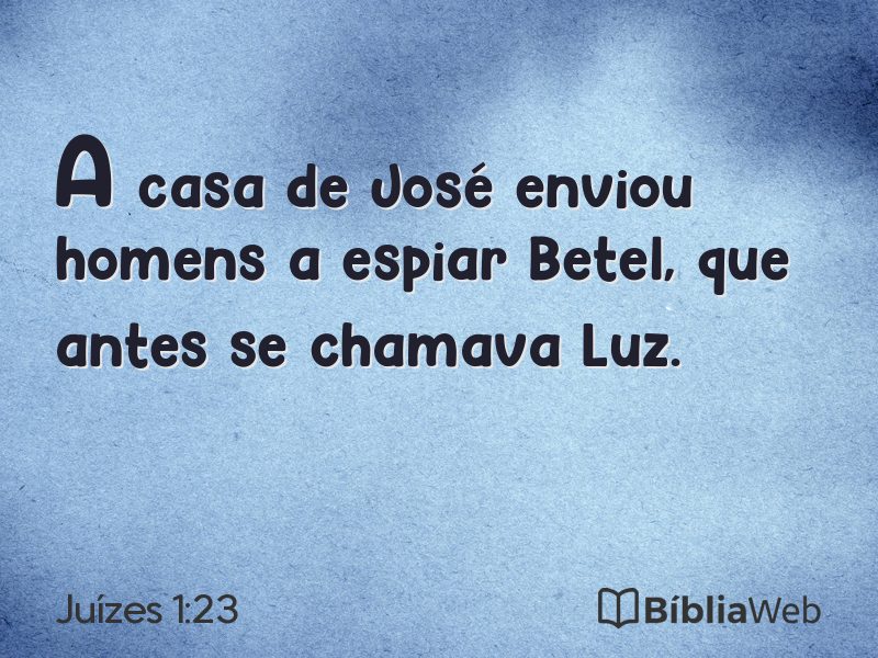 Juízes 1:23 em imagem para compartilhar