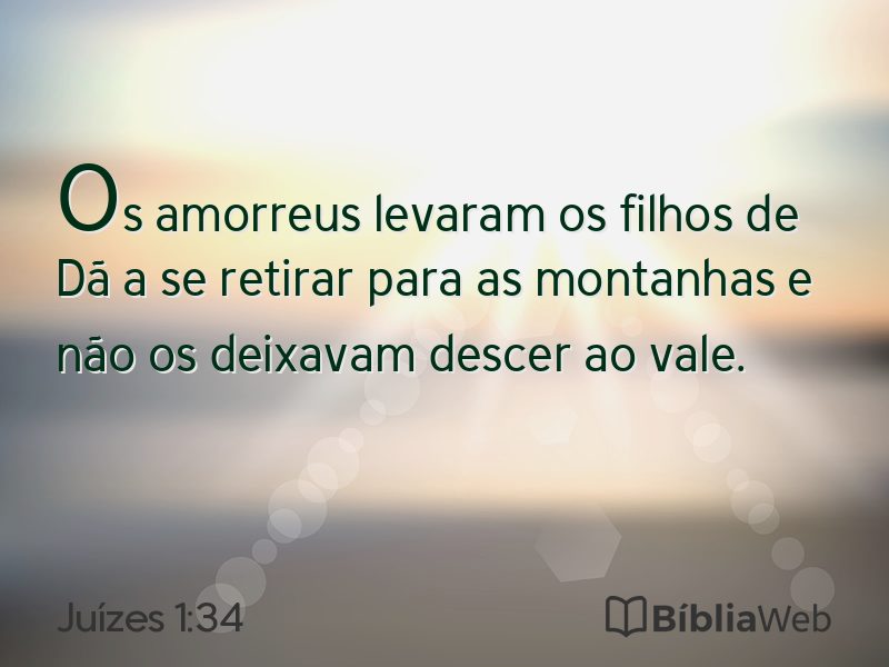 Juízes 1:34 em imagem para compartilhar