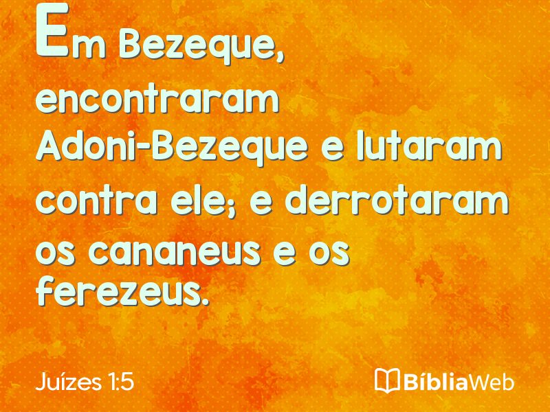 Juízes 1:5 em imagem para compartilhar