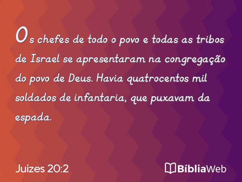 Juízes 20:2 em imagem para compartilhar