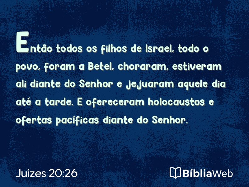 Juízes 20:26 em imagem para compartilhar
