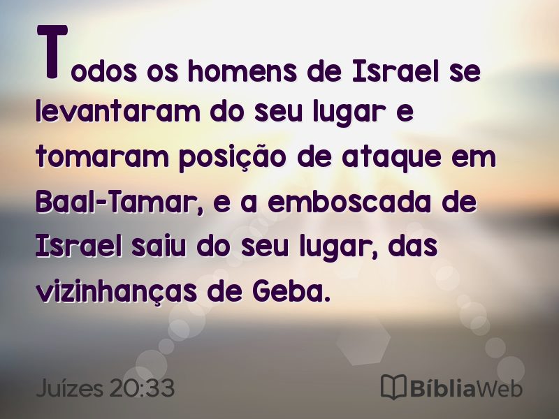 Juízes 20:33 em imagem para compartilhar