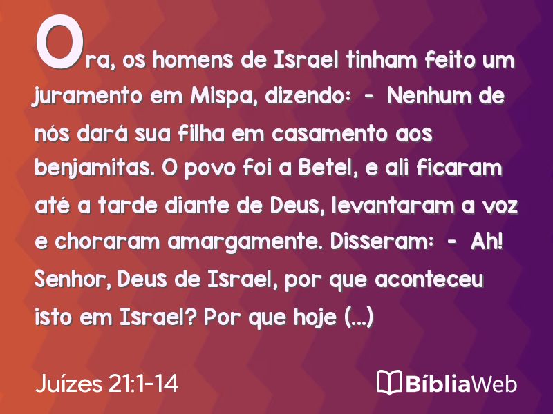 Juízes 21:1-14 em imagem para compartilhar
