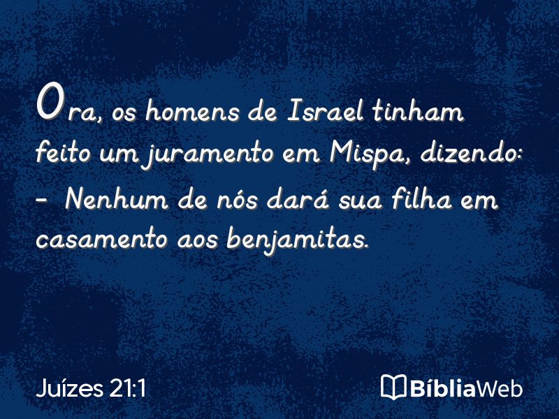 Juízes 21:1 em imagem para compartilhar