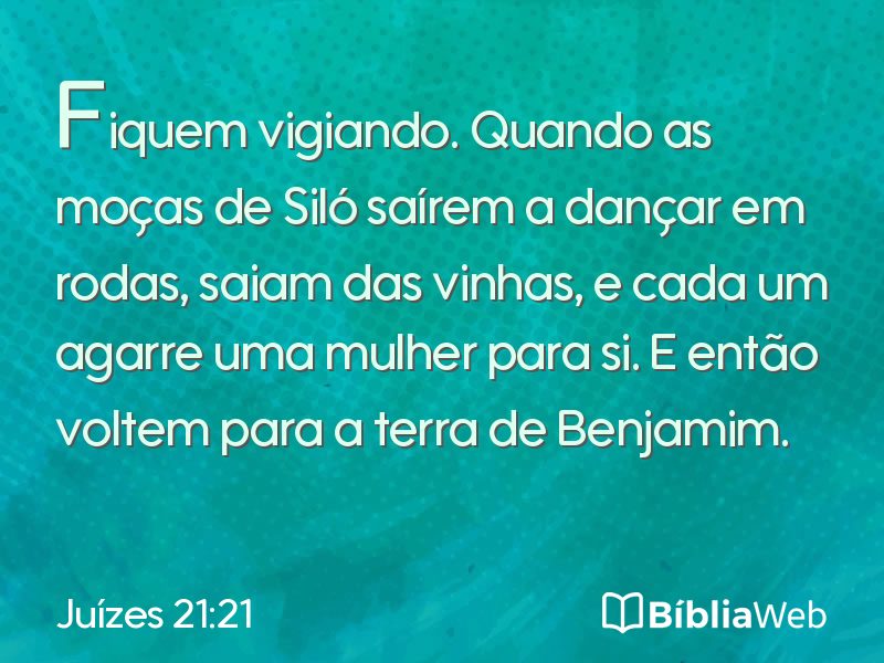 Juízes 21:21 em imagem para compartilhar