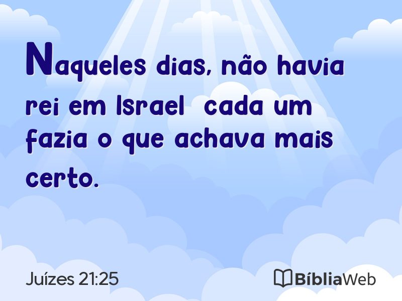 Juízes 21:25 em imagem para compartilhar