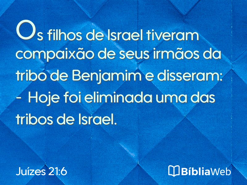 Juízes 21:6 em imagem para compartilhar