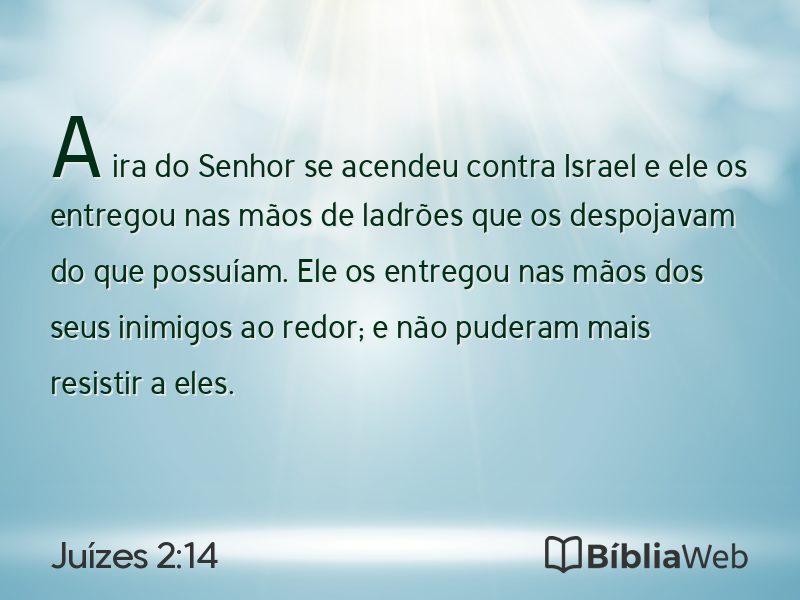 Juízes 2:14 em imagem para compartilhar