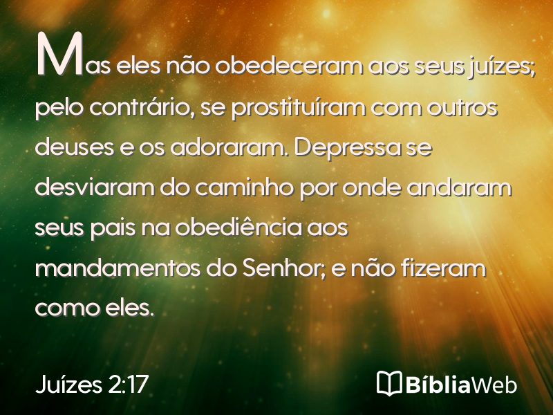 Juízes 2:17 em imagem para compartilhar