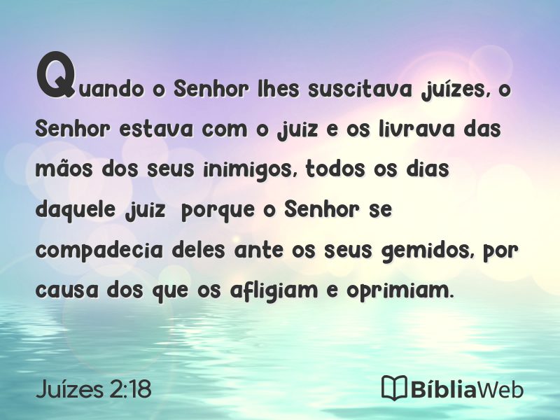 Juízes 2:18 em imagem para compartilhar