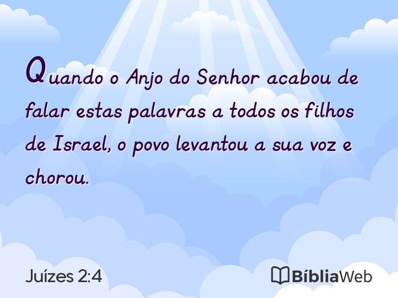 Juízes 2:4 em imagem para compartilhar
