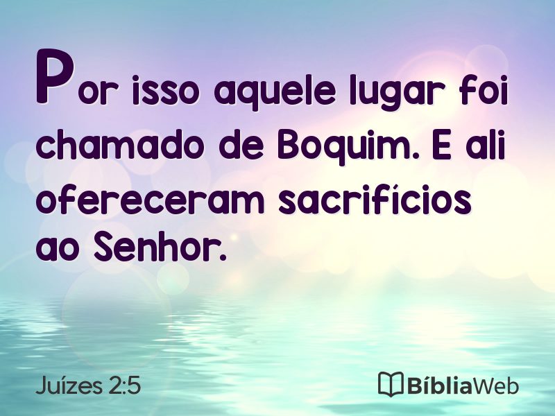 Juízes 2:5 em imagem para compartilhar