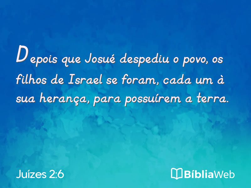 Juízes 2:6 em imagem para compartilhar