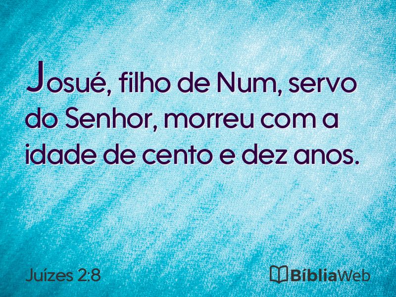 Juízes 2:8 em imagem para compartilhar