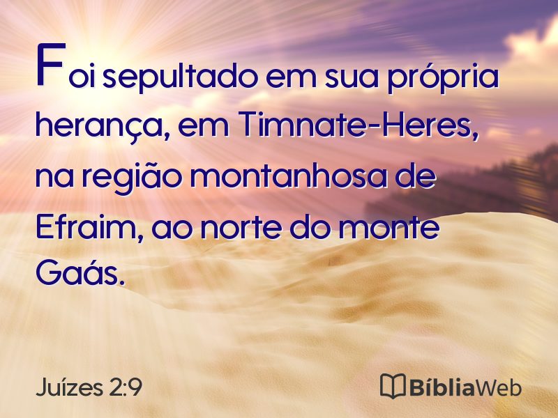 Juízes 2:9 em imagem para compartilhar