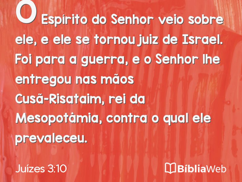 Juízes 3:10 em imagem para compartilhar