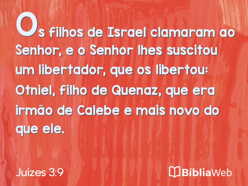 Juízes 3:9 em imagem para compartilhar
