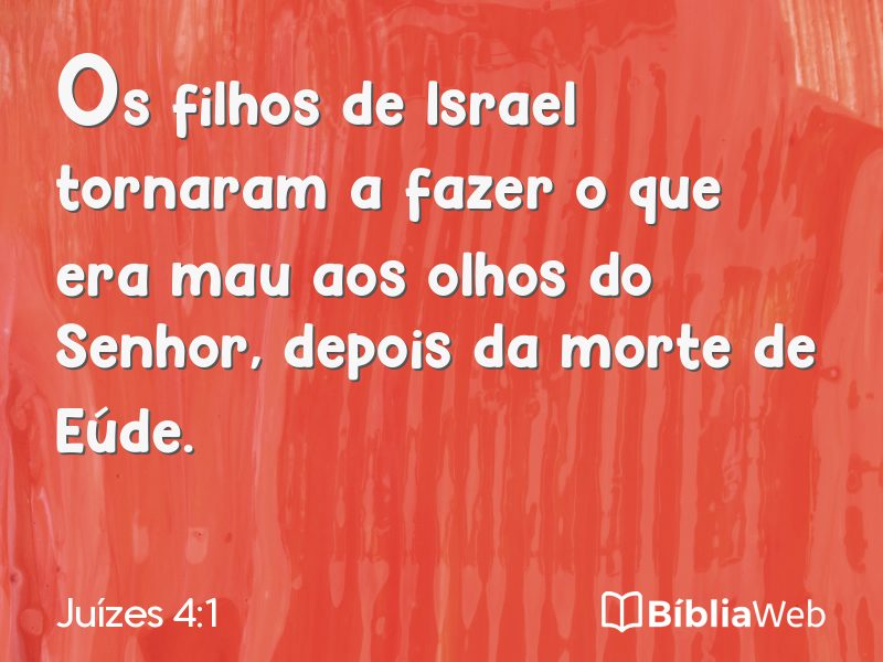 Juízes 4:1 em imagem para compartilhar