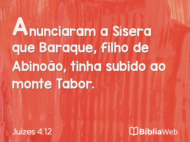 Juízes 4:12 em imagem para compartilhar