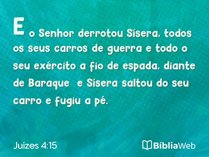 Juízes 4:15 em imagem para compartilhar