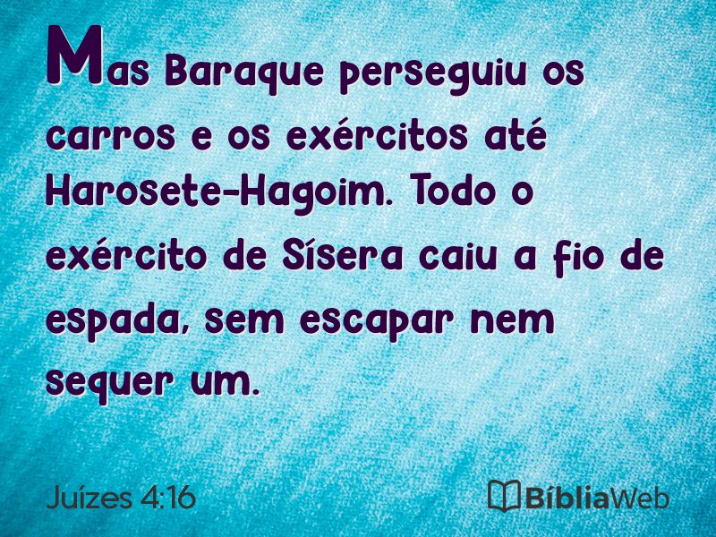 Juízes 4:16 em imagem para compartilhar