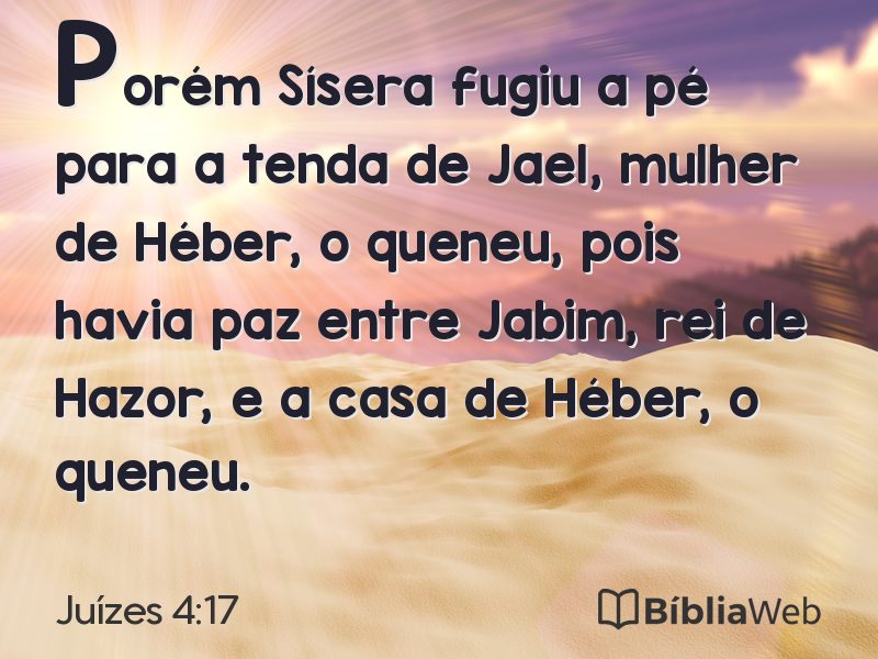 Juízes 4:17 em imagem para compartilhar