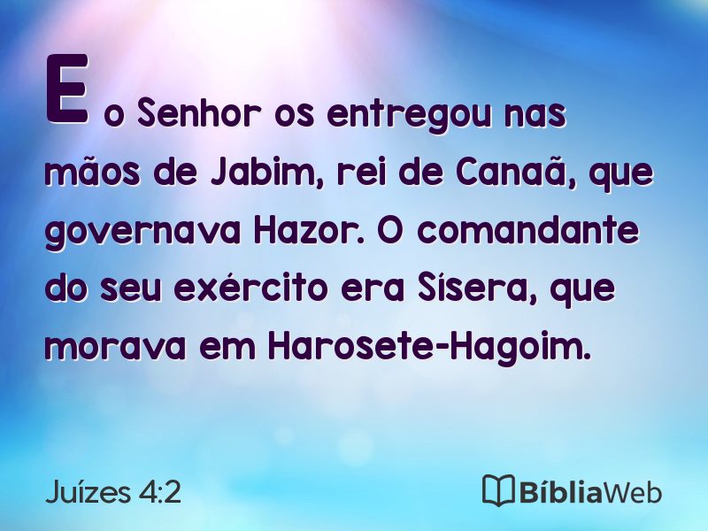 Juízes 4:2 em imagem para compartilhar