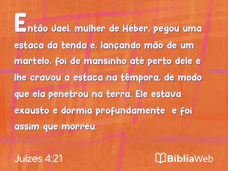 Juízes 4:21 em imagem para compartilhar