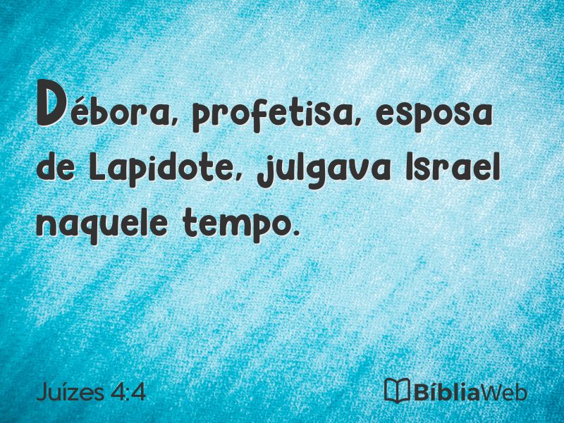Juízes 4:4 em imagem para compartilhar