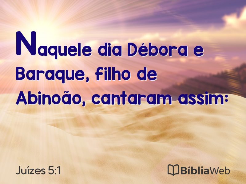 Juízes 5:1 em imagem para compartilhar