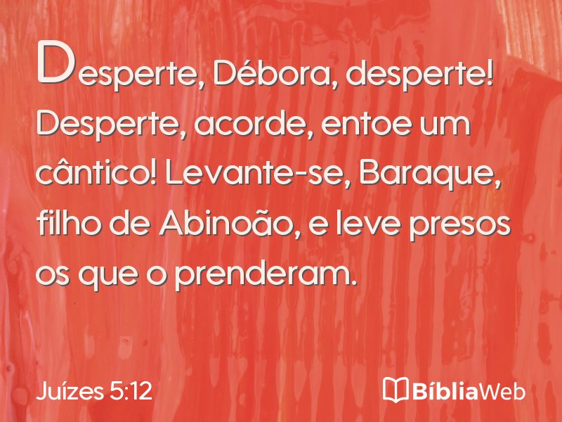 Juízes 5:12 em imagem para compartilhar