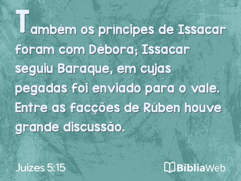 Juízes 5:15 em imagem para compartilhar