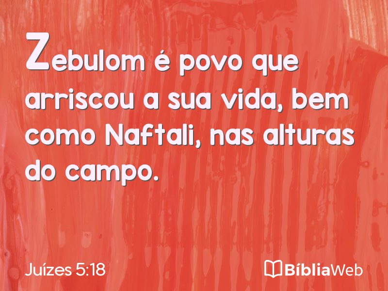 Juízes 5:18 em imagem para compartilhar