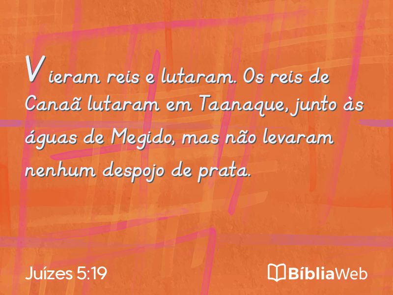 Juízes 5:19 em imagem para compartilhar