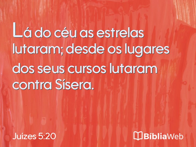 Juízes 5:20 em imagem para compartilhar
