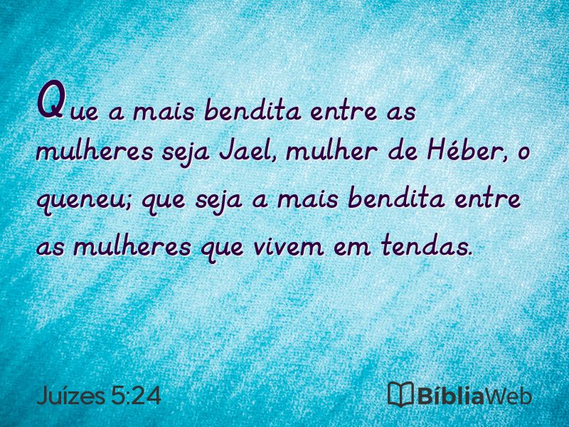 Juízes 5:24 em imagem para compartilhar