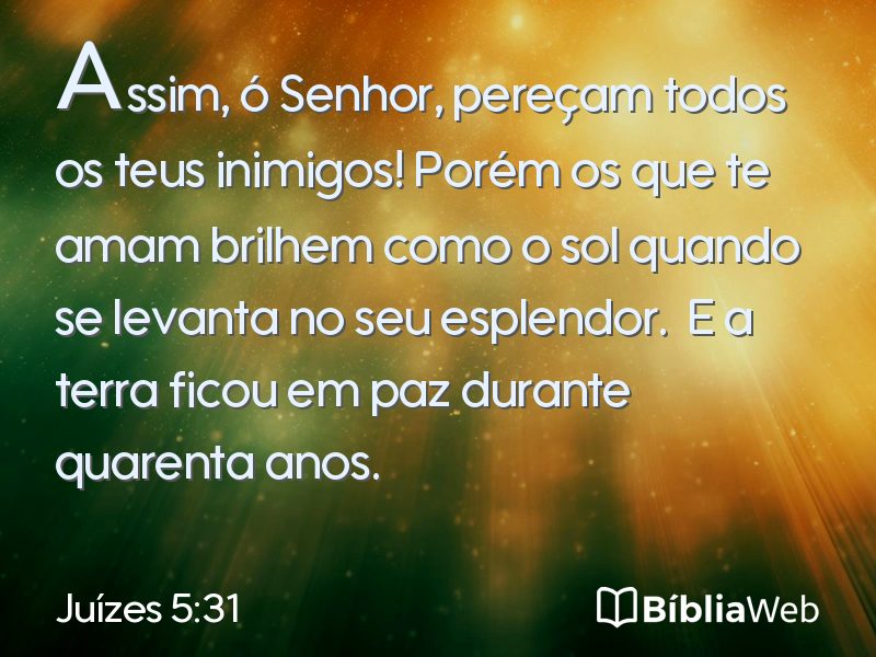 Juízes 5:31 em imagem para compartilhar