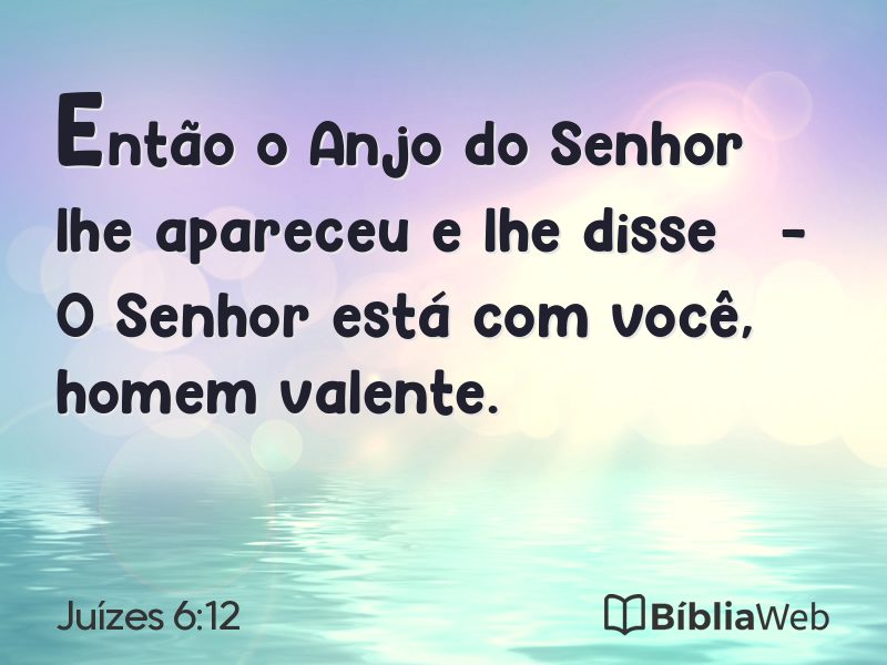Juízes 6:12 em imagem para compartilhar