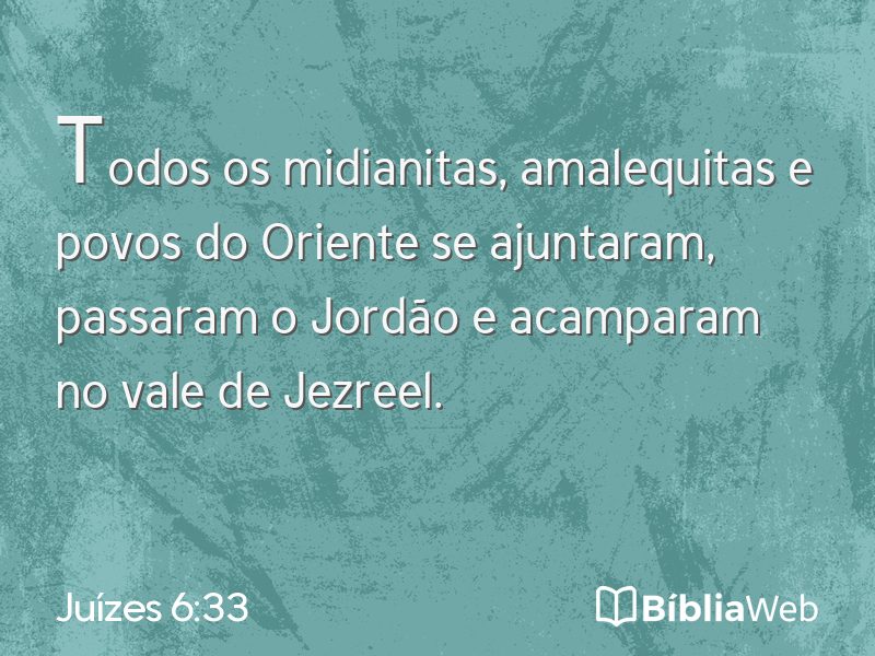 Juízes 6:33 em imagem para compartilhar