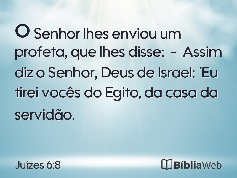 Juízes 6:8 em imagem para compartilhar