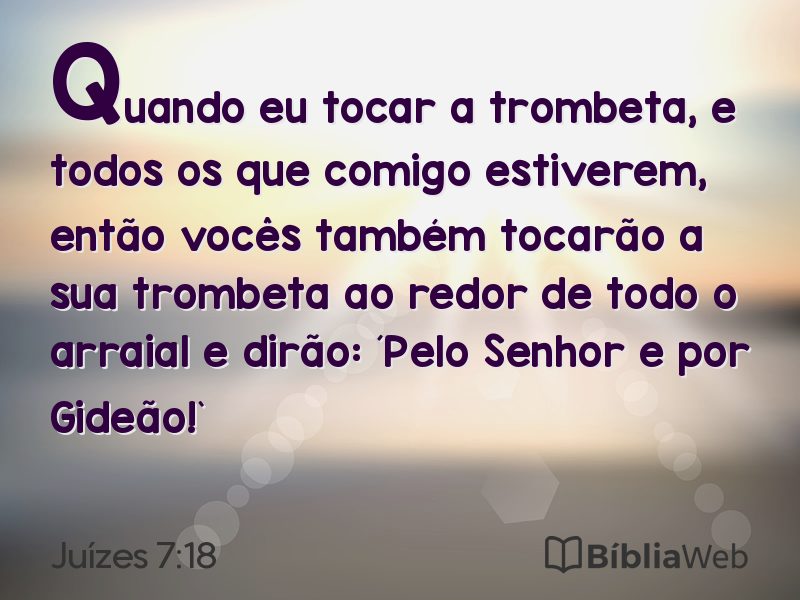 Juízes 7:18 em imagem para compartilhar
