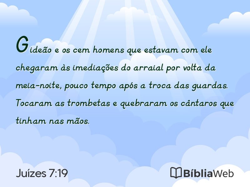 Juízes 7:19 em imagem para compartilhar