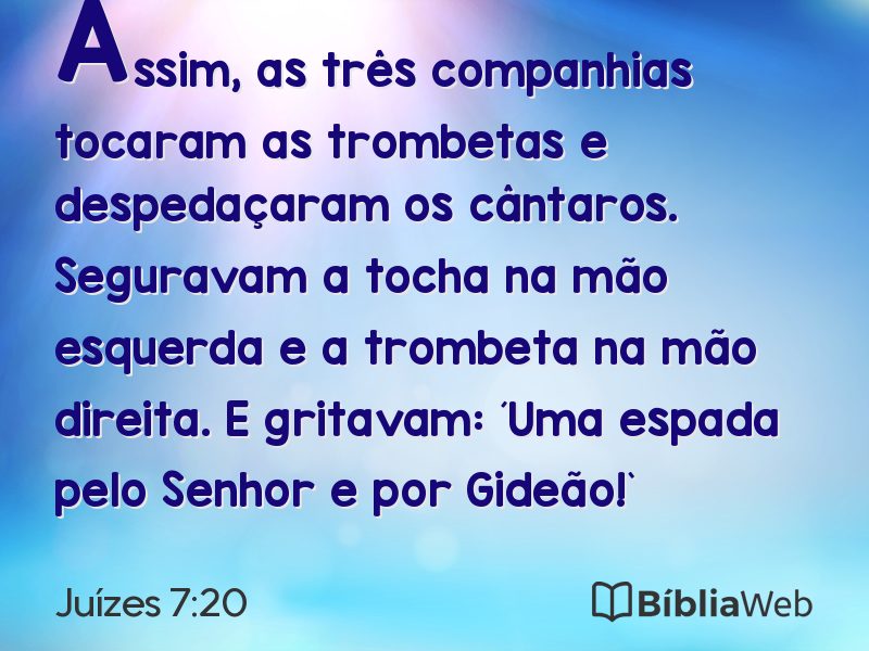 Juízes 7:20 em imagem para compartilhar
