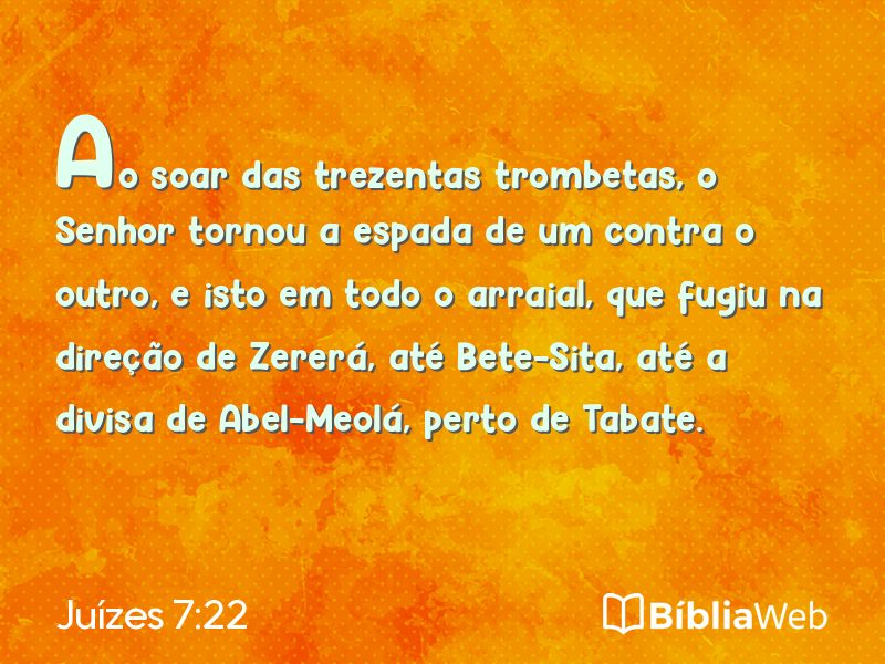 Juízes 7:22 em imagem para compartilhar