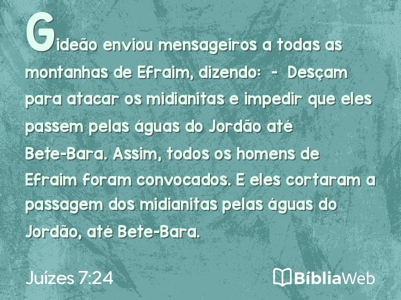 Juízes 7:24 em imagem para compartilhar