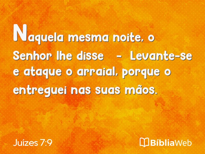 Juízes 7:9 em imagem para compartilhar