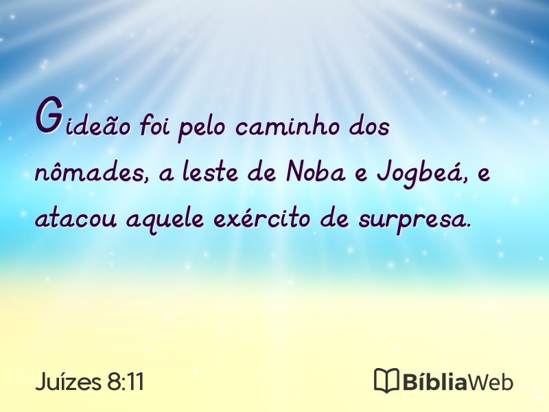 Juízes 8:11 em imagem para compartilhar